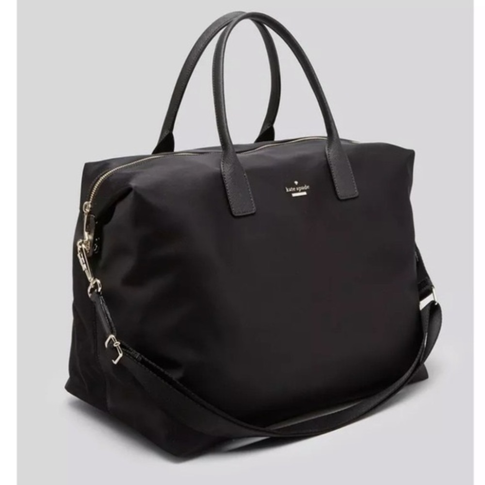 Kate Spade New York Lyla nylon weekender black